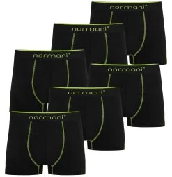 6 Herren Baumwoll-Boxershorts Grün