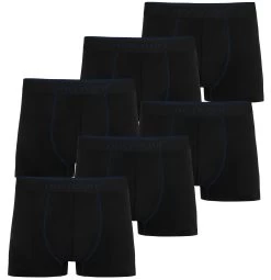 6 Herren Baumwoll-Boxershorts Dunkelblau