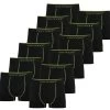 12 X Herren Baumwoll-Boxershorts Grün -Normani 163828