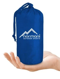 Rucksack Mit Trolleyfunktion 37 L Und Regenüberzug Blau -Normani 163983