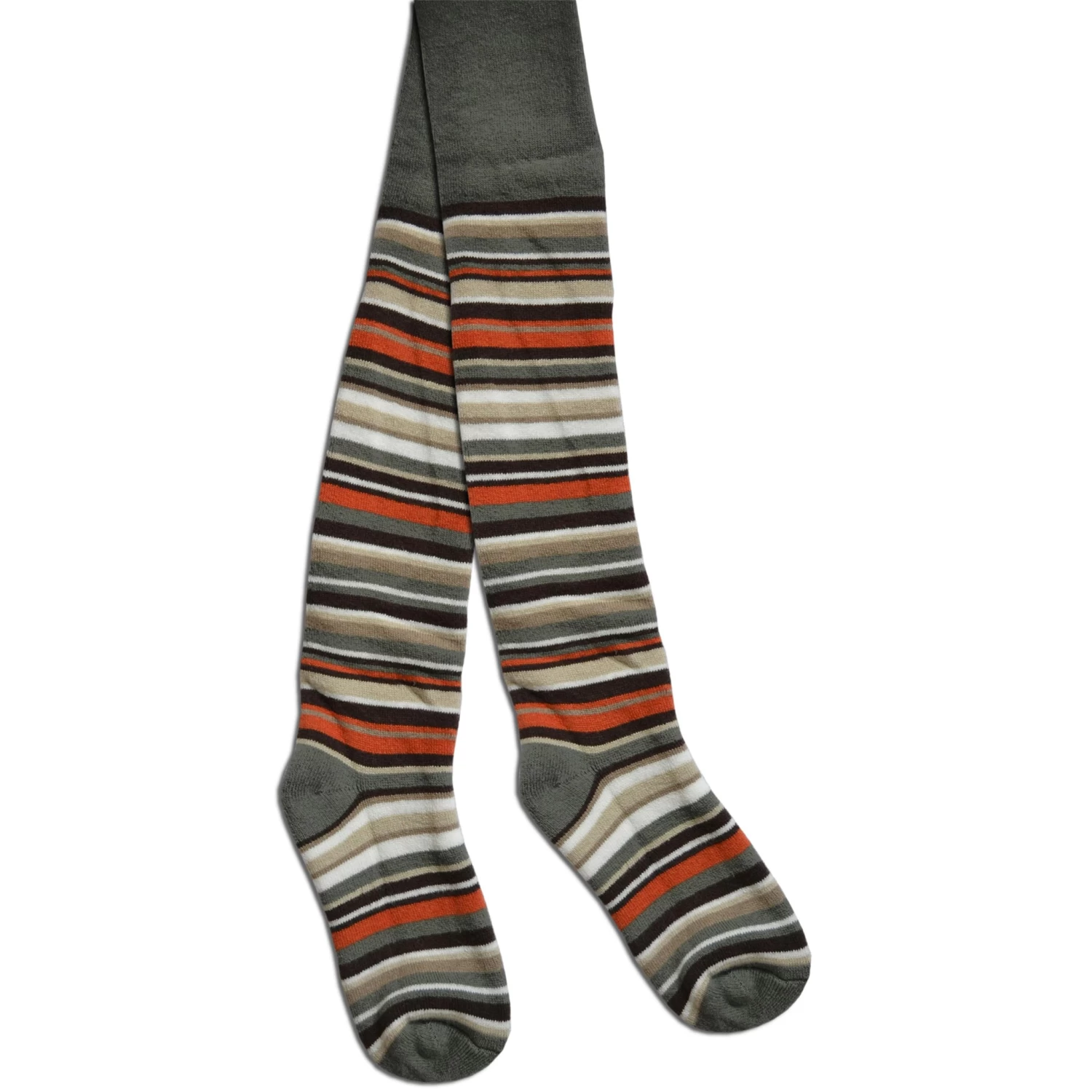 Kinder-Ringel-Thermostrumpfhose Khaki 3 Kinder-Ringel-Thermostrumpfhose Khaki