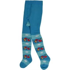 Kinder-Krabbelstrumpfhosen Mit ABS Türkis/Pilot