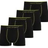 4 Herren Boxershorts Aus Baumwolle Gelb