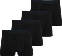 4 Herren Boxershorts Aus Baumwolle Dunkelblau