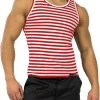 Marine Tank-Top „Wolgadelta“ Rot/Weiß -Normani 166866