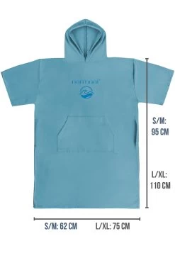 Mikrofaser Badeponcho „Siargao“ Blau -Normani 167079