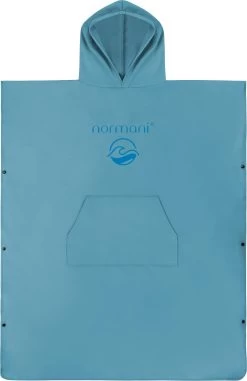 Weicher Mikrofaser Badeponcho „Nosara“ Blau