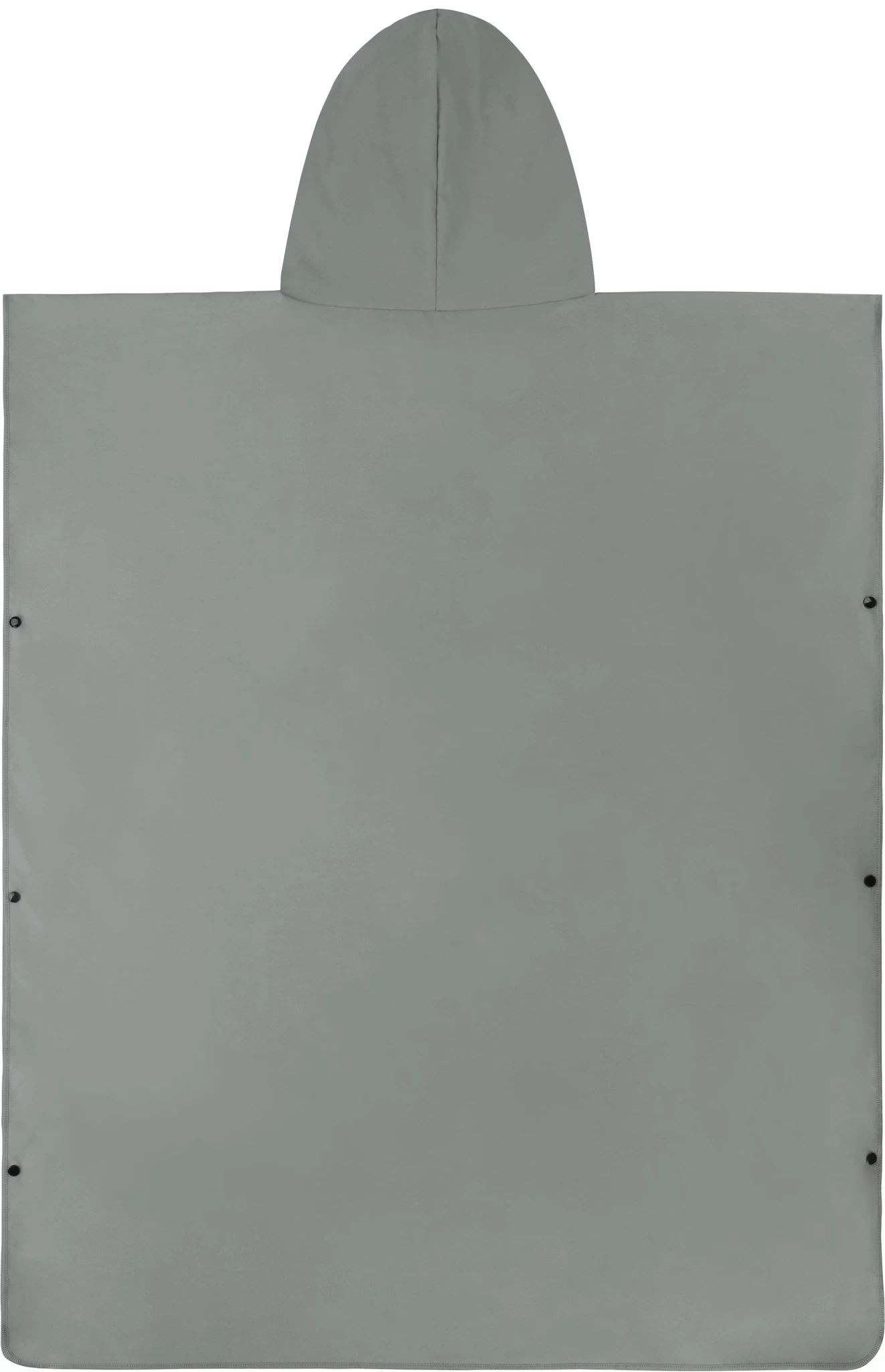 Weicher Mikrofaser Badeponcho „Nosara“ Grau 4 Weicher Mikrofaser Badeponcho „Nosara“ Grau – Bild 2