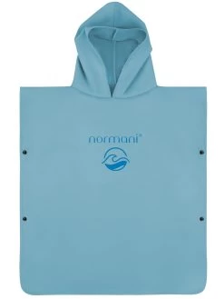 Kinder Badeponcho Aus Mikrofaser „Manati“ Blau -Normani 167207