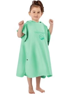 Kinder Mikrofaser Badeponcho „Rincon“ Minze -Normani 167272