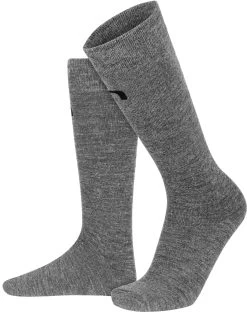 2 Businesskniestrumpf Aus Merinowolle Grau