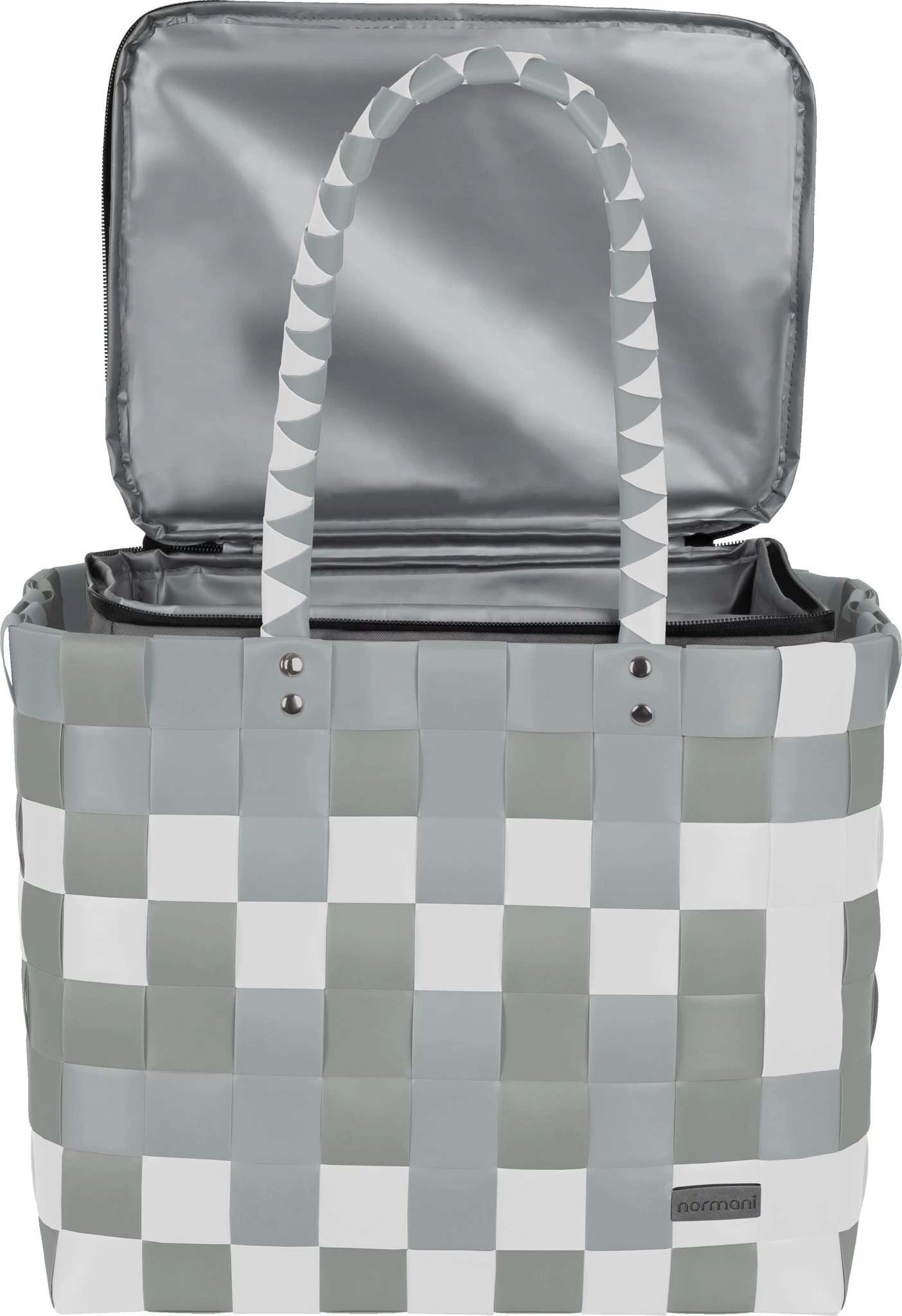 Flechtkorb Mit Großer Kühltasche Leaves 4 Flechtkorb Mit Großer Kühltasche Leaves – Bild 2