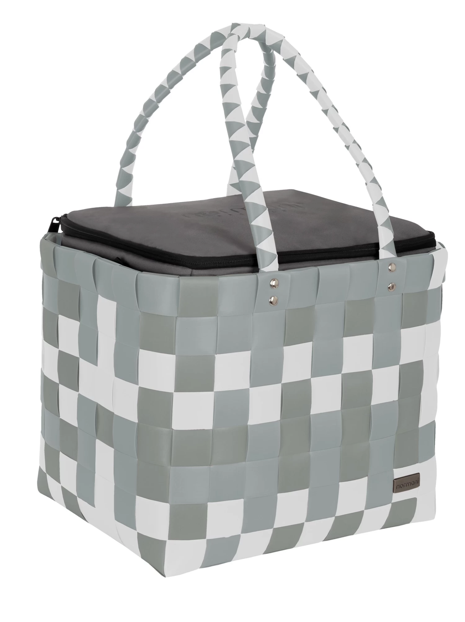 Flechtkorb Mit Großer Kühltasche Leaves 5 Flechtkorb Mit Großer Kühltasche Leaves – Bild 3