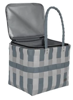 Flechtkorb Mit Großer Kühltasche Grey Shadow -Normani 167877