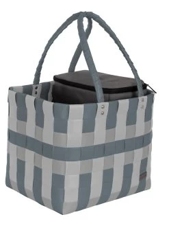 Flechtkorb Mit Kleiner Kühltasche Grey Shadow -Normani 167891