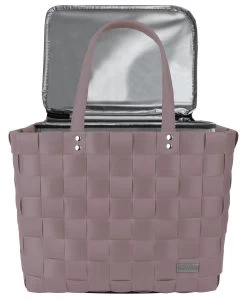 Flechtkorb Mit Großer Kühltasche Rose 7 Flechtkorb Mit Großer Kühltasche Rose -Normani 167899