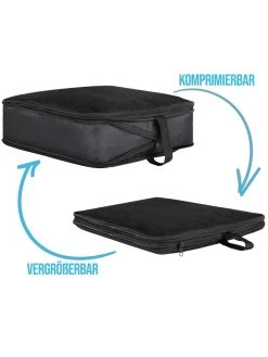 Reisetasche Mit Rucksackfunktion 90 L Mit 4 Kleidertaschen Schwarz 14 Reisetasche Mit Rucksackfunktion 90 L Mit 4 Kleidertaschen Schwarz -Normani 168473