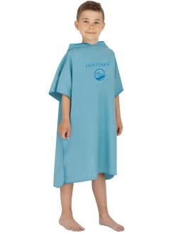 Kinder Badeponcho Aus Mikrofaser „Manati“ Blau -Normani 168487