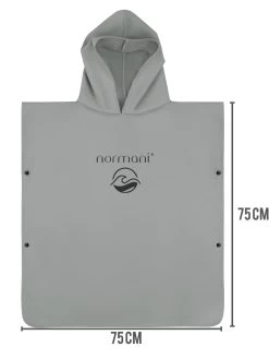 Kinder Badeponcho Aus Mikrofaser „Manati“ Grau 11 Kinder Badeponcho Aus Mikrofaser „Manati“ Grau -Normani 168516