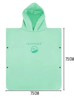 Kinder Badeponcho Aus Mikrofaser „Manati“ Minze -Normani 168517