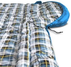 4-in-1 Schlafsack „Antarctica“ (RV Links) Blau -Normani 168692