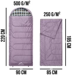 4-in-1 Schlafsack „Antarctica“ (RV Links) Rosa -Normani 168705