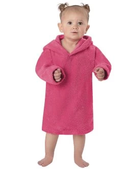 Kinder Langarm Poncho „Pichilemu“ Pink -Normani 169315