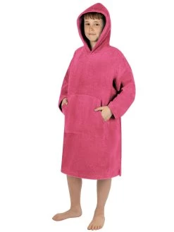 Kinder Langarm Poncho „Pichilemu“ Pink -Normani 169570