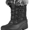 Damen Winterstiefel Schwarz/Grau -Normani 170369