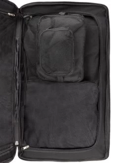 Reisetasche 125 L Mit 4 Kleidertaschen „Aurori 125“ Dunkelgrau/Rot -Normani 170564