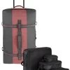 Reisetasche 125 L Mit 4 Kleidertaschen „Aurori 125“ Dunkelgrau/Rot -Normani 170569