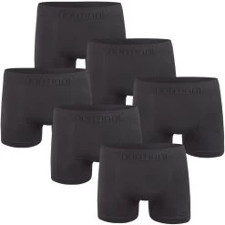 6 Stück Mikrofaser-Boxershorts Für Herren Aus Nylon Anthrazit