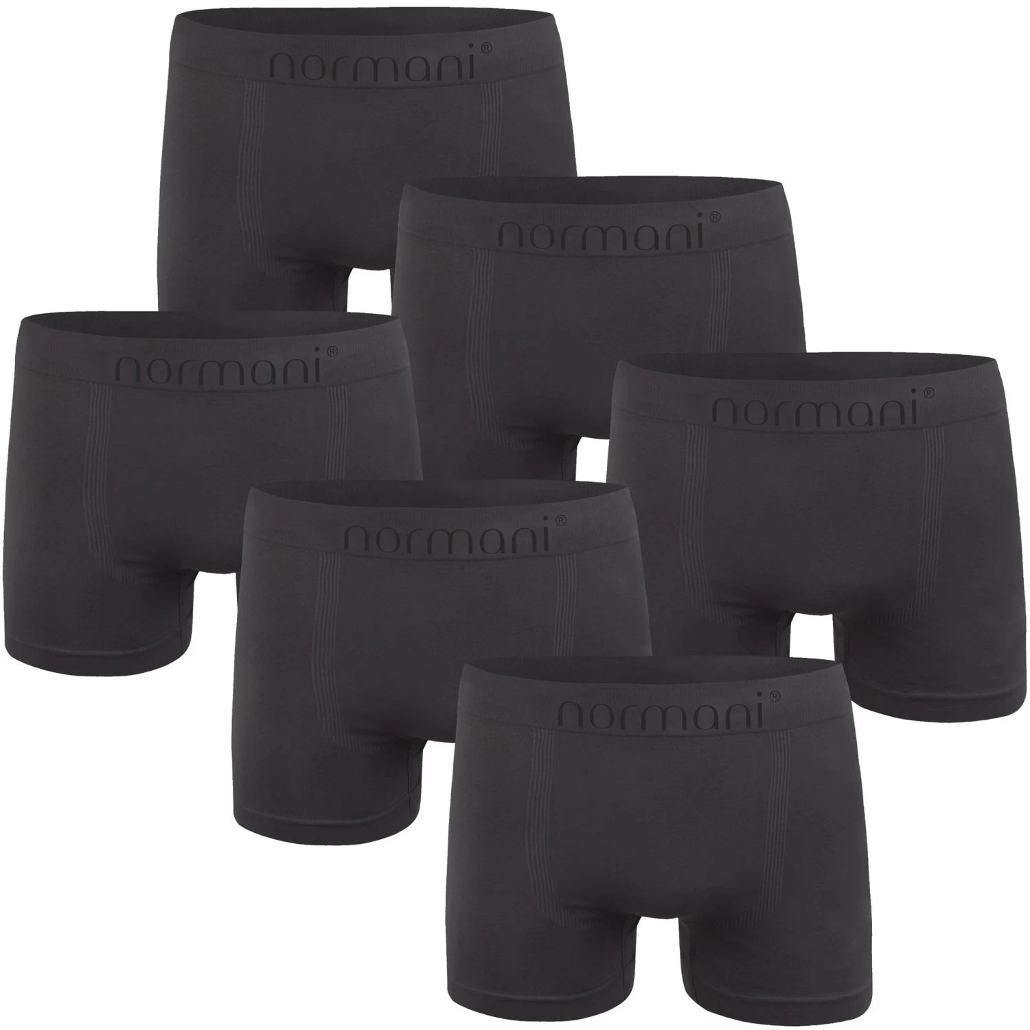 6 Stück Mikrofaser-Boxershorts Für Herren Aus Nylon Anthrazit 3 6 Stück Mikrofaser-Boxershorts Für Herren Aus Nylon Anthrazit