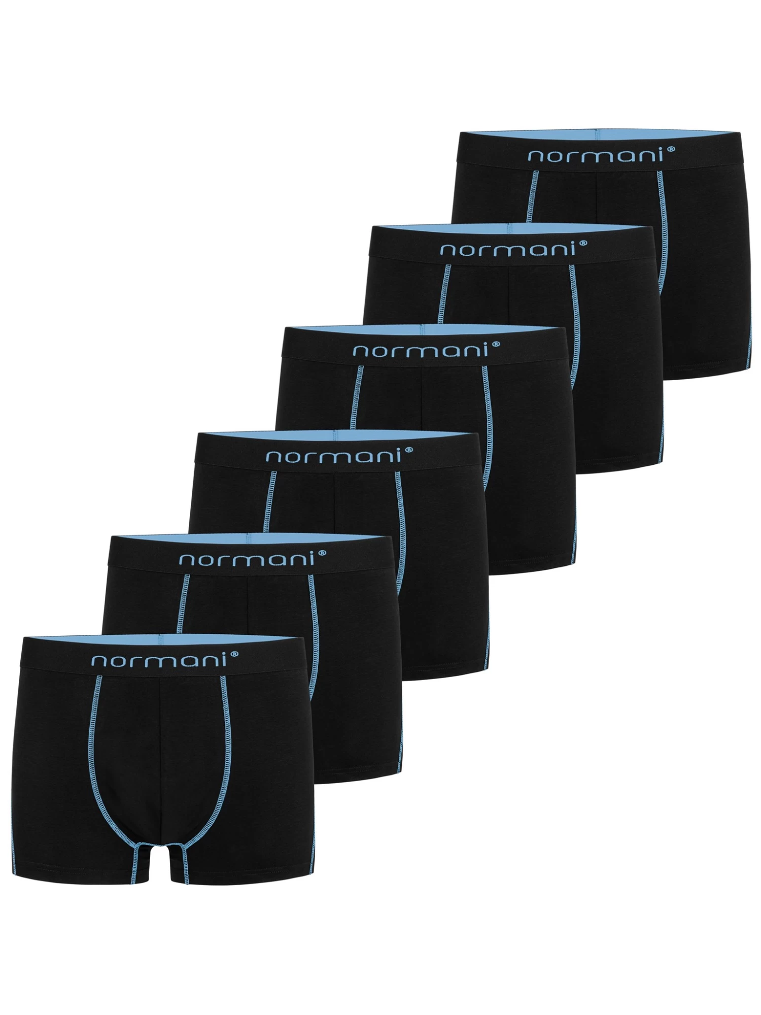 6 Weiche Boxershorts Aus Baumwolle Hellblau 4 6 Weiche Boxershorts Aus Baumwolle Hellblau – Bild 2