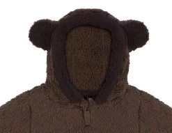 Kinder Teddy Jacke „Barvas“ Dunkelbraun -Normani 173022