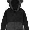 Kinder Teddy Jacke „Barvas“ Schwarz