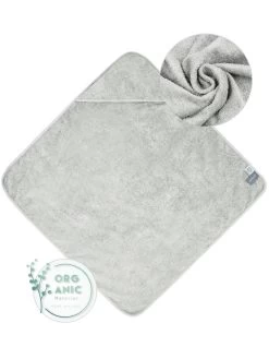 2x Baby Wickeltücher Aus Bio-Baumwolle Hellgrau -Normani 173041 1