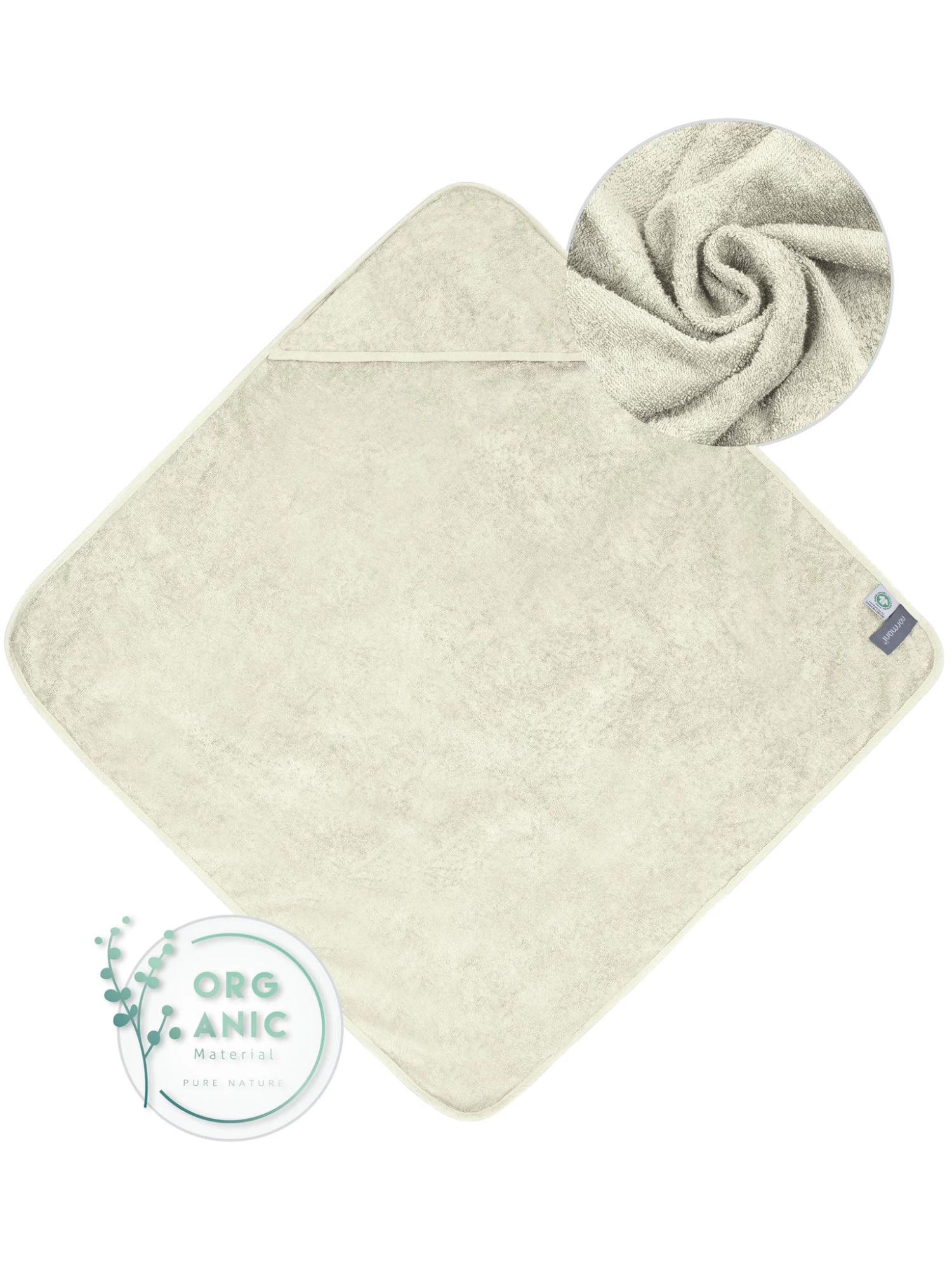 2x Baby Wickeltücher Aus Bio-Baumwolle Beige 4 2x Baby Wickeltücher Aus Bio-Baumwolle Beige – Bild 2