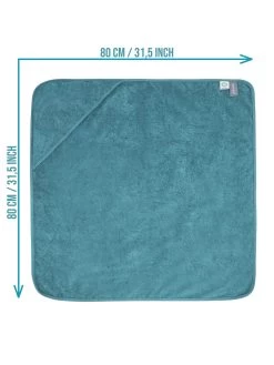 2x Baby Wickeltücher Aus Bio-Baumwolle Petrol -Normani 173052