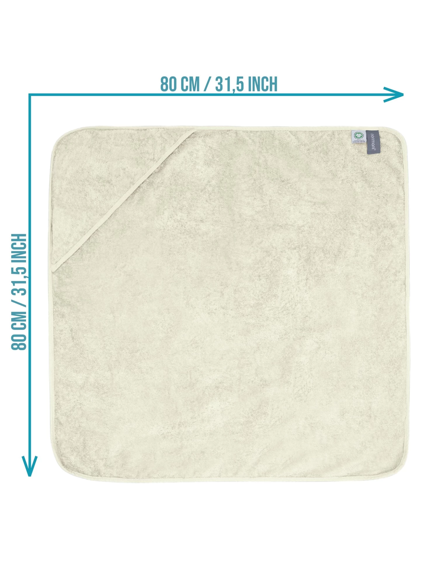 2x Baby Wickeltücher Aus Bio-Baumwolle Beige 5 2x Baby Wickeltücher Aus Bio-Baumwolle Beige – Bild 3