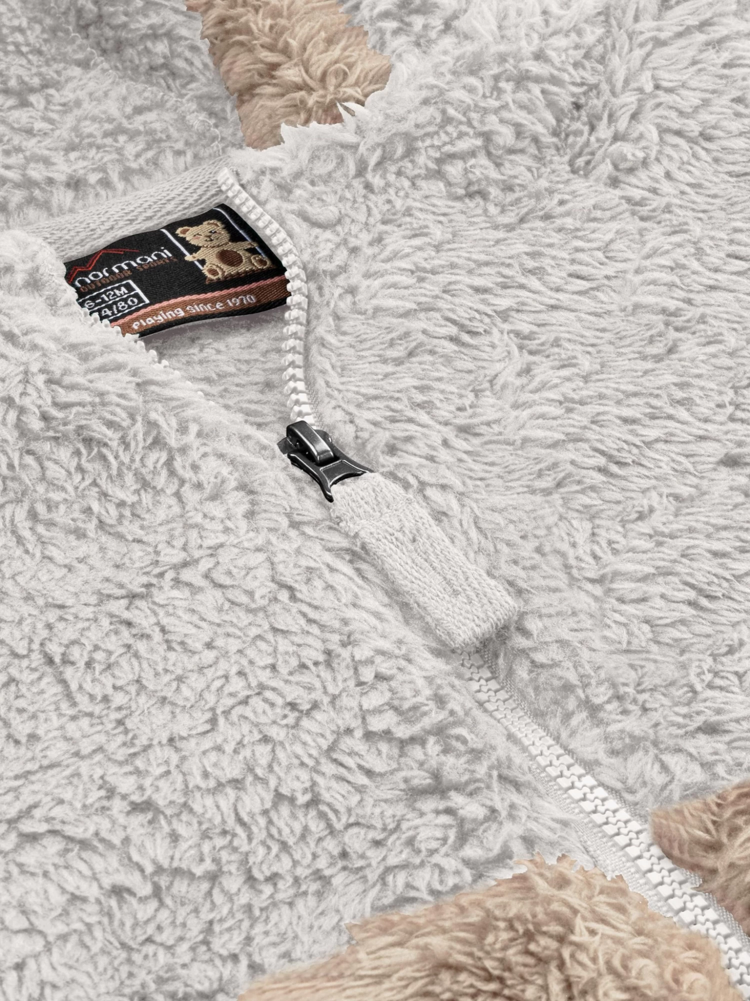 Kinder Teddy Jacke „Barvas“ Creme 6 Kinder Teddy Jacke „Barvas“ Creme – Bild 4