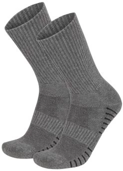 4 Trekkingwandersocken Mit Polstersohle Und Komfortbund Grau