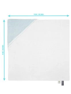 Baby Musselin Kapuzenhandtuch „Kampala“ Hellblau -Normani 176206