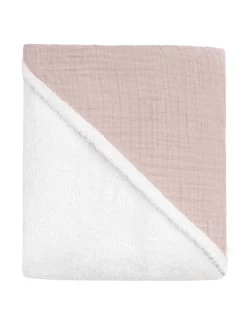 Baby Musselin Kapuzenhandtuch „Kampala“ Rosa -Normani 176214