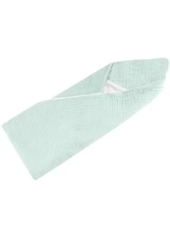 Baby Musselin Kapuzenhandtuch „Kampala“ Minze 12 Baby Musselin Kapuzenhandtuch „Kampala“ Minze -Normani 176219