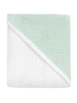 Baby Musselin Kapuzenhandtuch „Kampala“ Minze 13 Baby Musselin Kapuzenhandtuch „Kampala“ Minze -Normani 176220