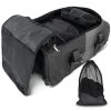 Reisetrolley Mit Rucksackfunktion 90 L Mit 5 Kleidertaschen Schwarz/Grau -Normani 176274
