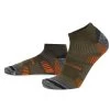2 Merino Trekking Sneaker-Socken Mit Frotteesohle Oliv -Normani 176596