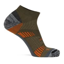 2 Merino Trekking Sneaker-Socken Mit Frotteesohle Oliv -Normani 176601