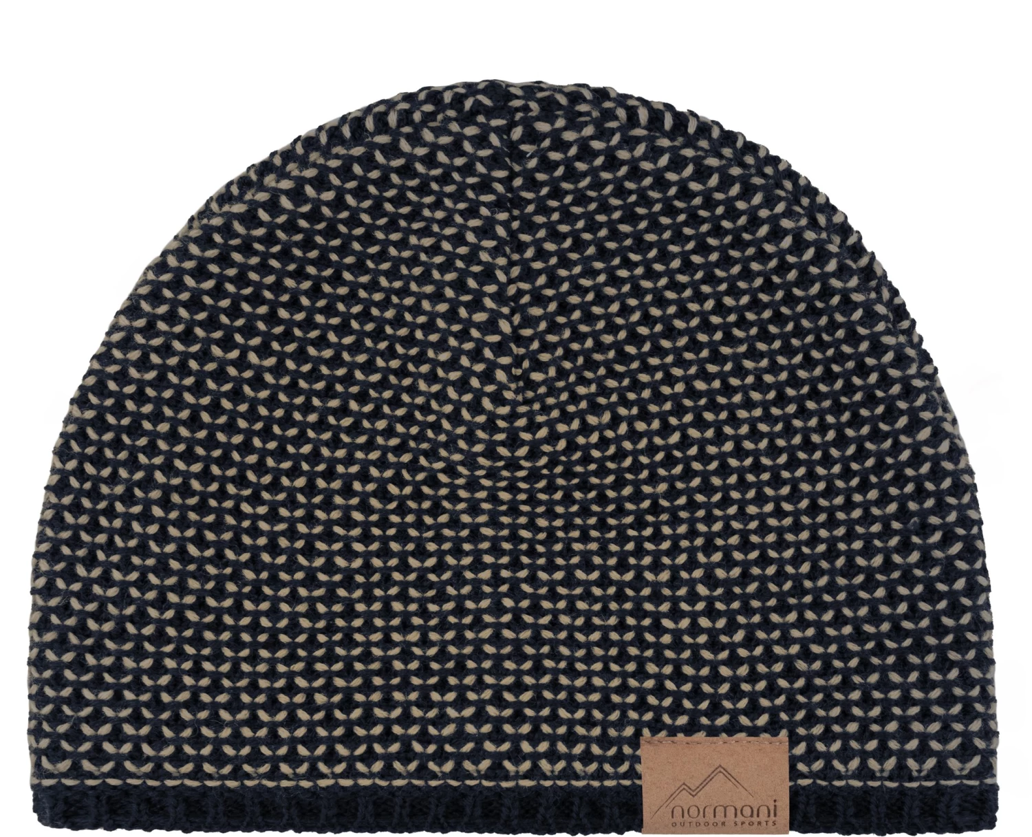Strickmütze „Alvik“ Navy/Beige 5 Strickmütze „Alvik“ Navy/Beige – Bild 3